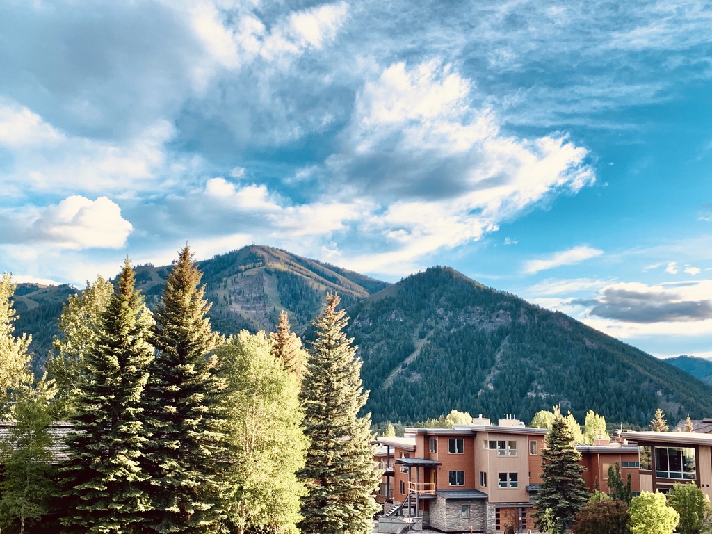 Ketchum, Idaho and the surrounding Wood River Valley mountains